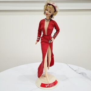 1997 Mattel Marilyn Barbie Doll Collector Edition Gentlemen Prefer Blondes